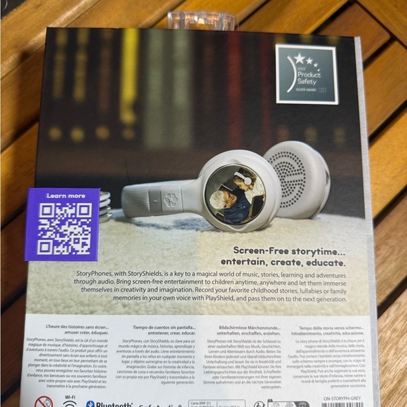 StoryPhones Kids Headphones - Gray - Picture 2 of 4